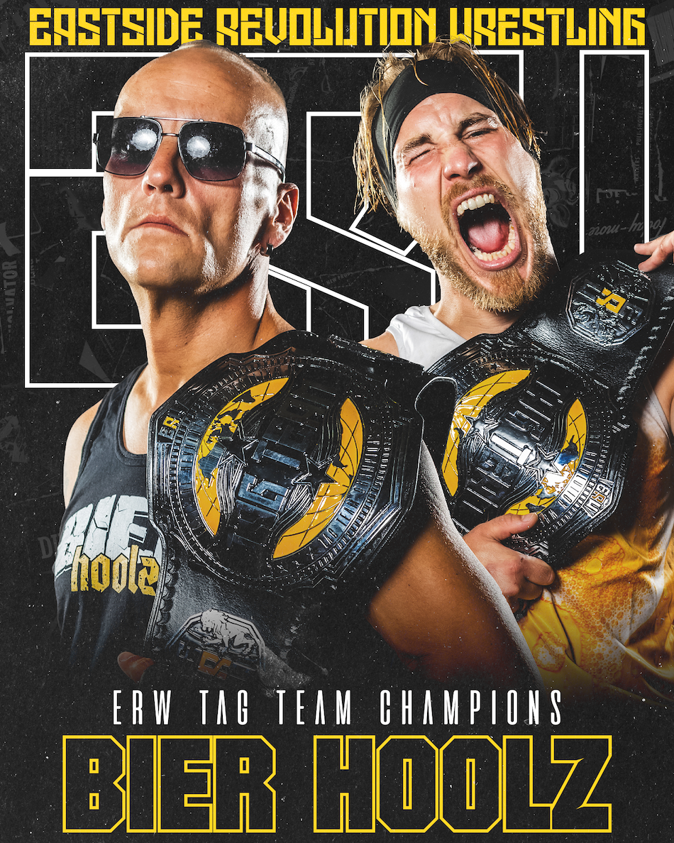 Rosterbild der ERW Tag Team Champions Bier Hoolz (Matt Buckna & Garett Noah)