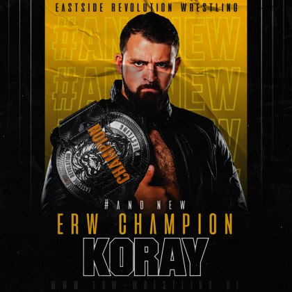 Präsentation des neuen Eastside Revolution Wrestling Champions: Koray