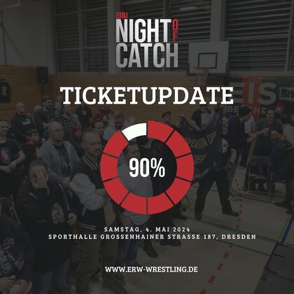Eastside Revolution Wrestling Night of Catch 2024 Ticket Update 90% verkauft