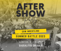 Ankündigungsbild der ERW-Aftershowparty im Sausalitos nach dem Summer Battle am 3. Juni 2023