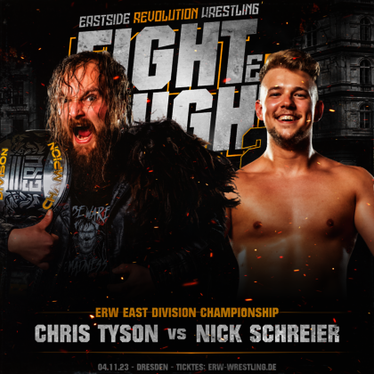 Ankündigungsbild Eastside Revolution Fight Night 2023: ERW East Division Championship Match: Chris Tyson vs. Nick Schreier