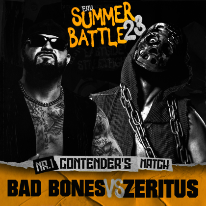 Ankündigungsbild Eastside Revolution Summer Battle 2023: ERW Tag Team Championship Match: Bad Bones vs. Zeritus